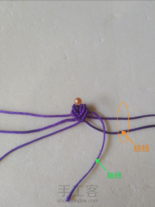 编绳 小樱花 第13步