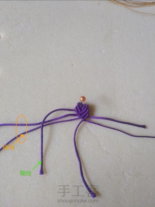 编绳 小樱花 第14步