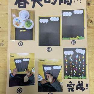 小班美术 春天的雨