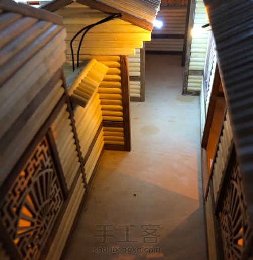 一次性筷子传统四合院 第4步