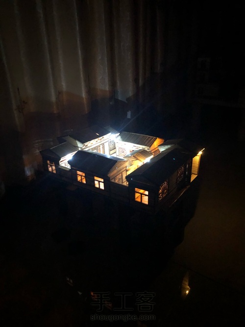 一次性筷子传统四合院 第5步