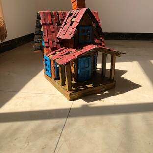 如何利用费纸板做一个创意小屋