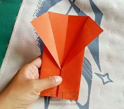 蝴蝶折纸 蝴蝶的折法 手工简单又漂亮 第4步
