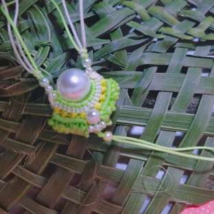 [知夏]原创简易小清新花嫁吊坠编织（反面编法）