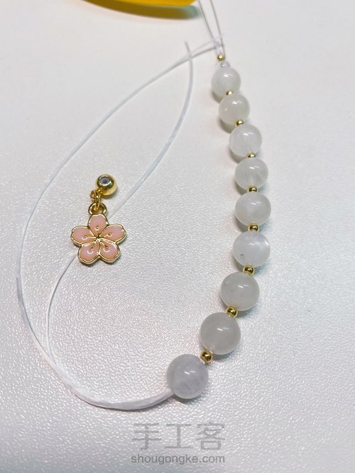 水晶手链之海蓝宝蓝月光 第4步