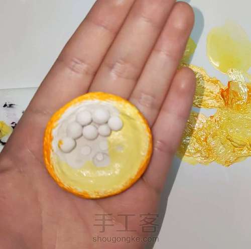 石塑蛋挞冰箱贴 第10步