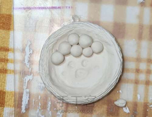 石塑蛋挞冰箱贴 第8步