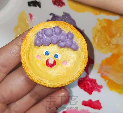 石塑蛋挞冰箱贴 第12步