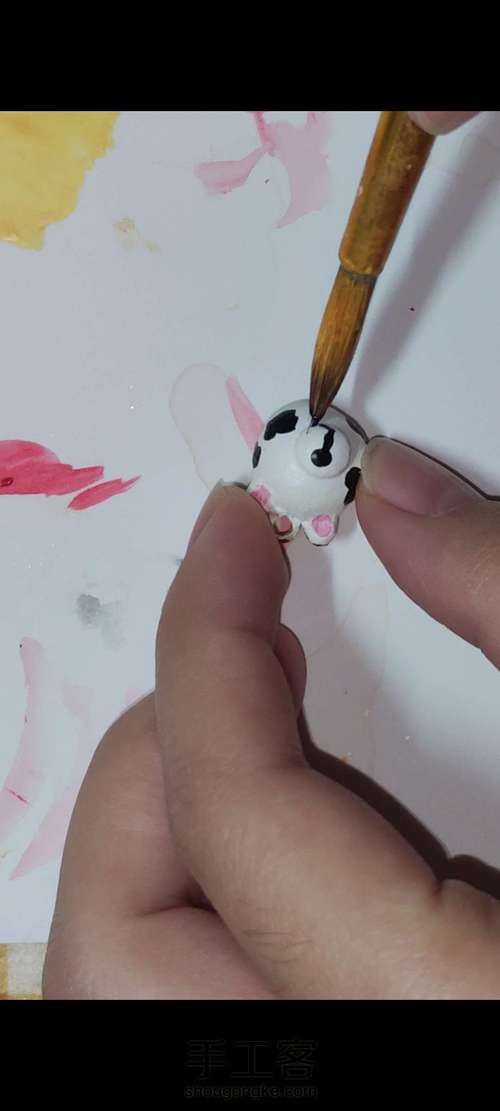 斑点狗手机链 第13步