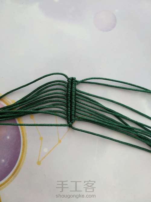 牡丹花叶子 第1步