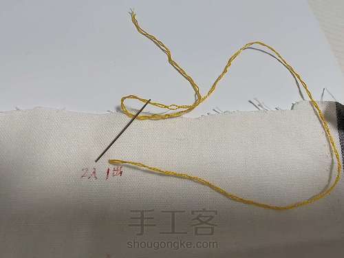 刺绣>针法介绍 第1步