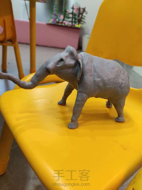 软陶猛犸象 第5步