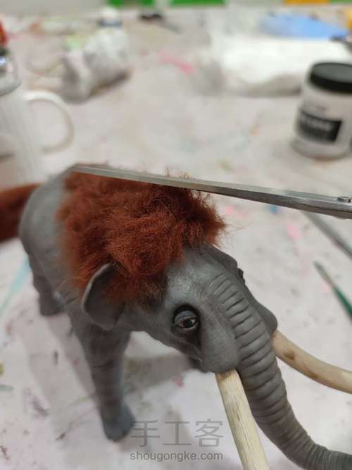 软陶猛犸象 第8步