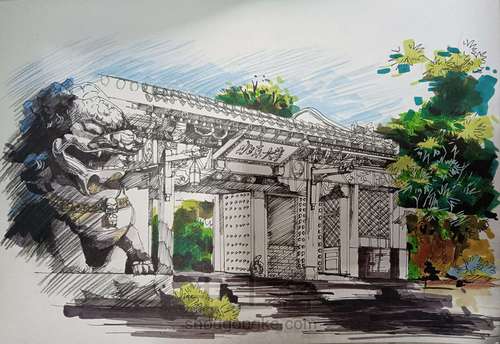 马克笔 建筑绘画 第2步