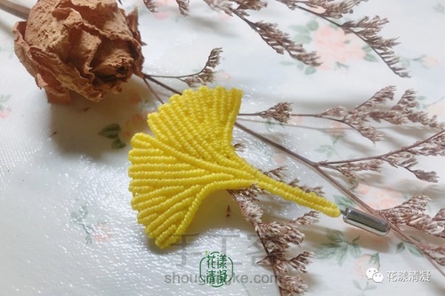 一叶寄相思｜银杏胸针 第24步