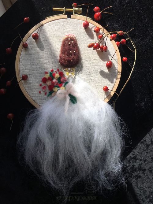 素墨原创立体刺绣作品 第11步