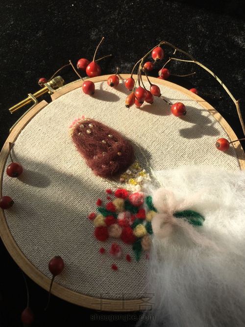 素墨原创立体刺绣作品 第12步