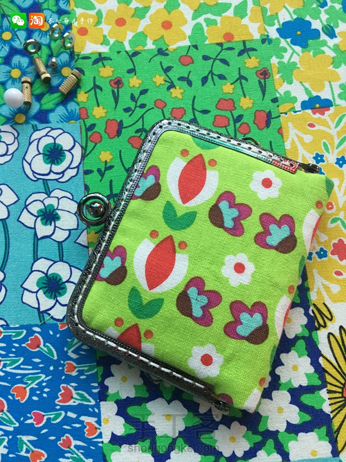 11cm高脚口金卡包制作方法 第10步