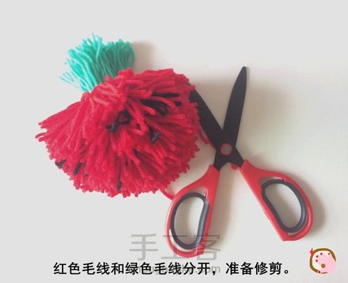 毛线草莓 第9步