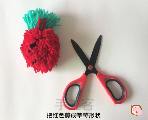 毛线草莓 第10步