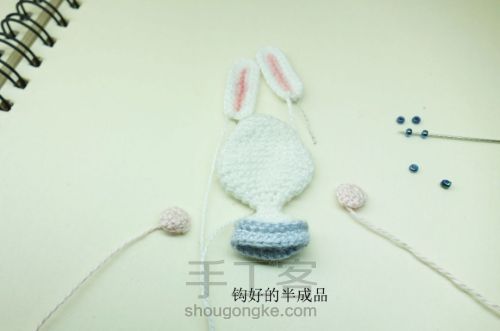 原创动物胸针系列之兔纸材料包预售 第8步