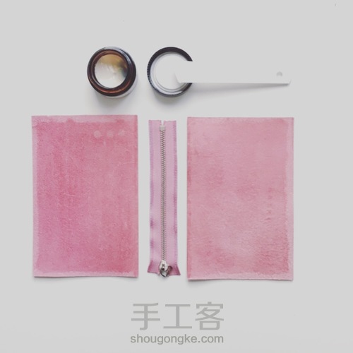 物致WUZHI手工皮具教程 | 做一只有魔法的拉链手包 第8步