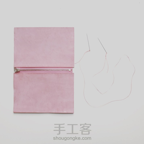 物致WUZHI手工皮具教程 | 做一只有魔法的拉链手包 第16步