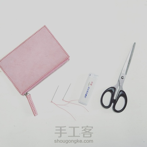 物致WUZHI手工皮具教程 | 做一只有魔法的拉链手包 第41步