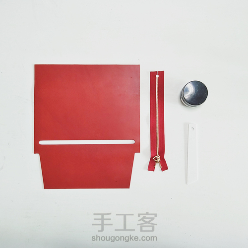 物致WUZHI皮具教程 | 意大利植鞣皮手感超棒的手拿信封包 第7步