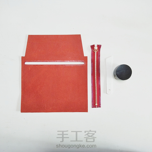 物致WUZHI皮具教程 | 意大利植鞣皮手感超棒的手拿信封包 第9步