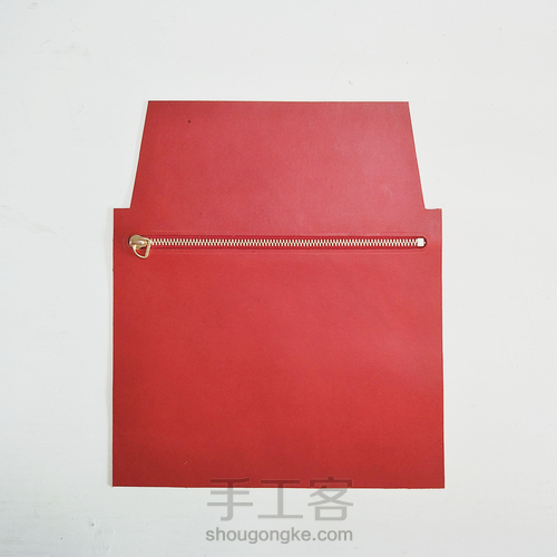 物致WUZHI皮具教程 | 意大利植鞣皮手感超棒的手拿信封包 第14步
