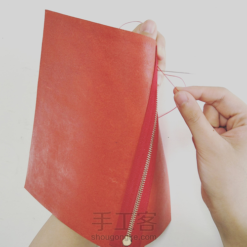 物致WUZHI皮具教程 | 意大利植鞣皮手感超棒的手拿信封包 第20步