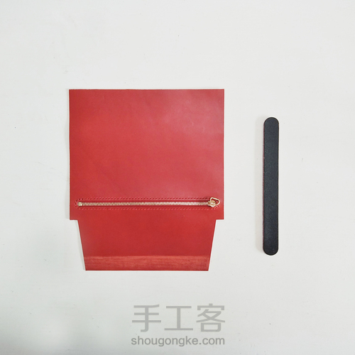 物致WUZHI皮具教程 | 意大利植鞣皮手感超棒的手拿信封包 第26步