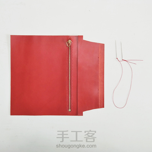 物致WUZHI皮具教程 | 意大利植鞣皮手感超棒的手拿信封包 第33步