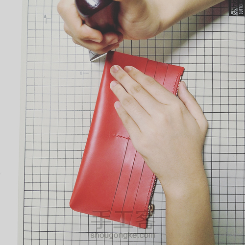 物致WUZHI皮具教程 | 意大利植鞣皮手感超棒的手拿信封包 第48步