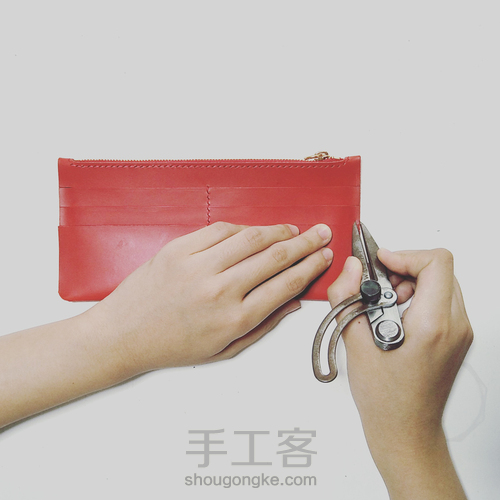 物致WUZHI皮具教程 | 意大利植鞣皮手感超棒的手拿信封包 第51步