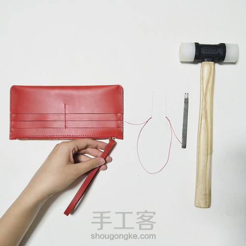 物致WUZHI皮具教程 | 意大利植鞣皮手感超棒的手拿信封包 第61步