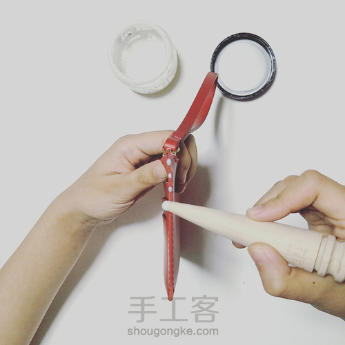 物致WUZHI皮具教程 | 意大利植鞣皮手感超棒的手拿信封包 第63步