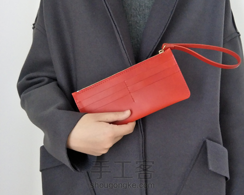 物致WUZHI皮具教程 | 意大利植鞣皮手感超棒的手拿信封包 第67步