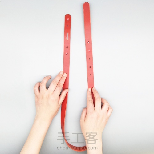 物致Vol.2手工皮具教程 |DIY一款适合新年的红腰带 第8步