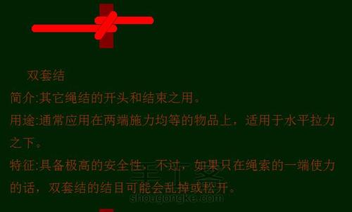 各种活结的打法 转发的 第5步