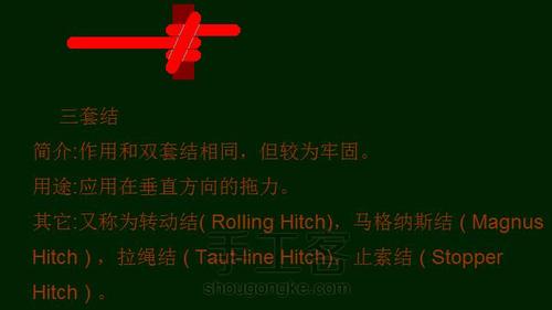 各种活结的打法 转发的 第6步