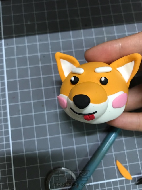 #招财秋田犬#超轻黏土摆件 第10步