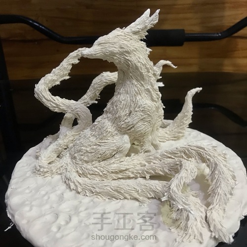 【石粉粘土】九尾狐制作 第5步