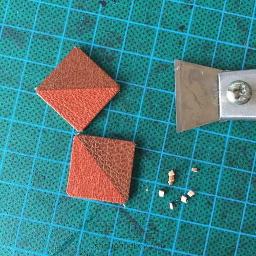 [原创]极简植鞣革耳环 第6步