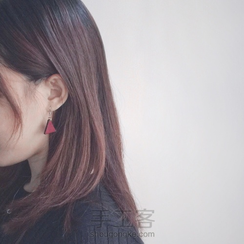 [原创]极简植鞣革耳环 第14步