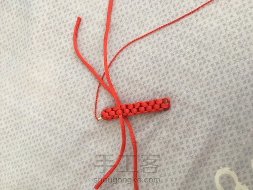 编织书签十字架 第6步