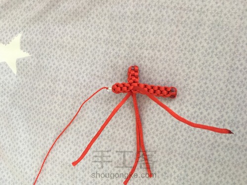 编织书签十字架 第8步