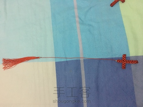 编织书签十字架 第9步