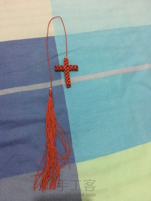 编织书签十字架 第10步